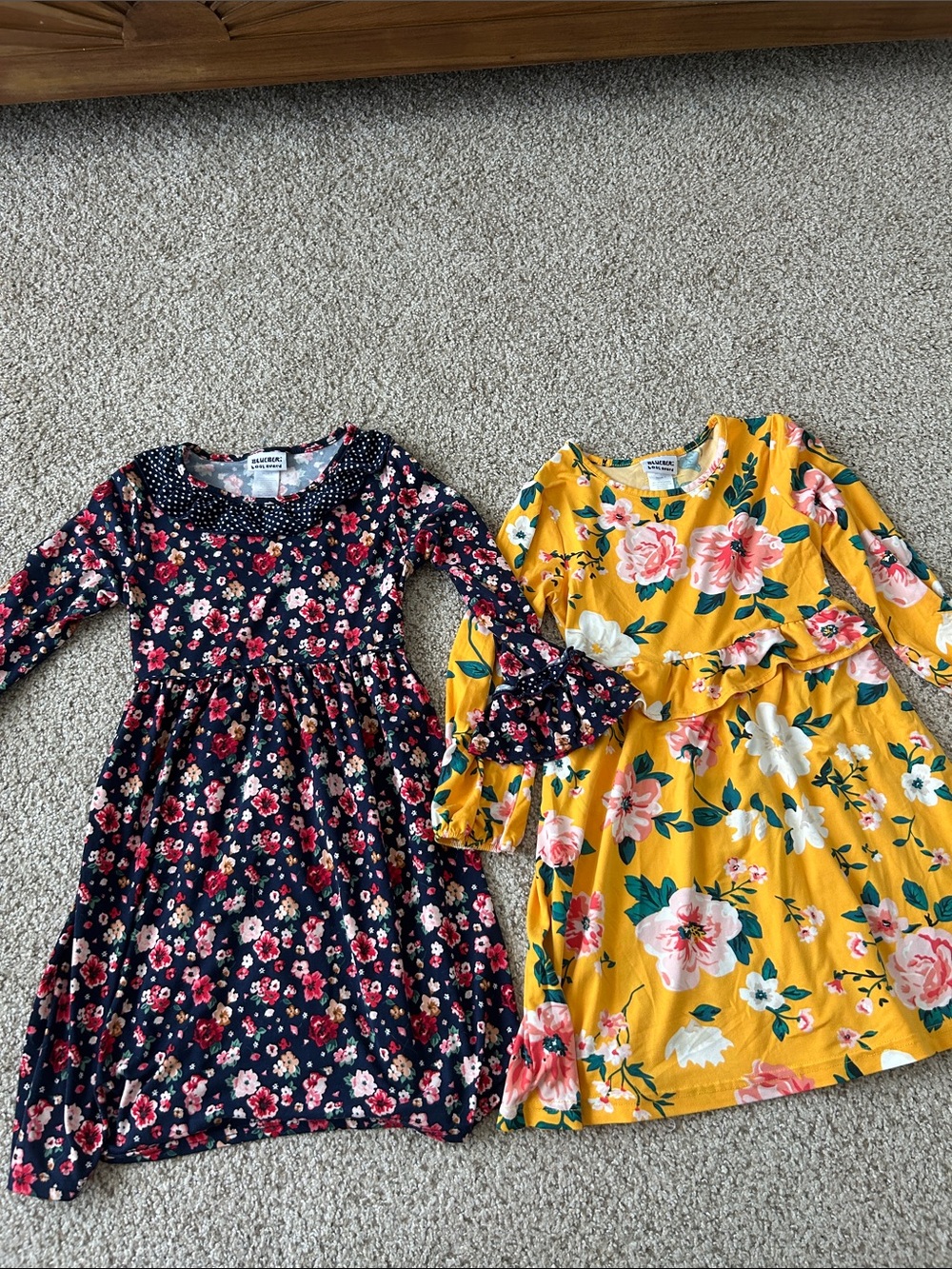2 Girls Floral Dresses